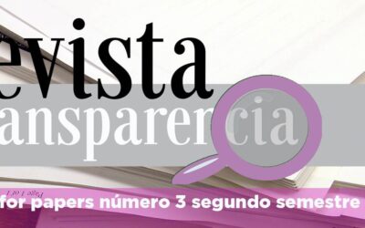 Calls for Papers. Revista Española de la Transparencia nº 3. Segundo semestre 2016